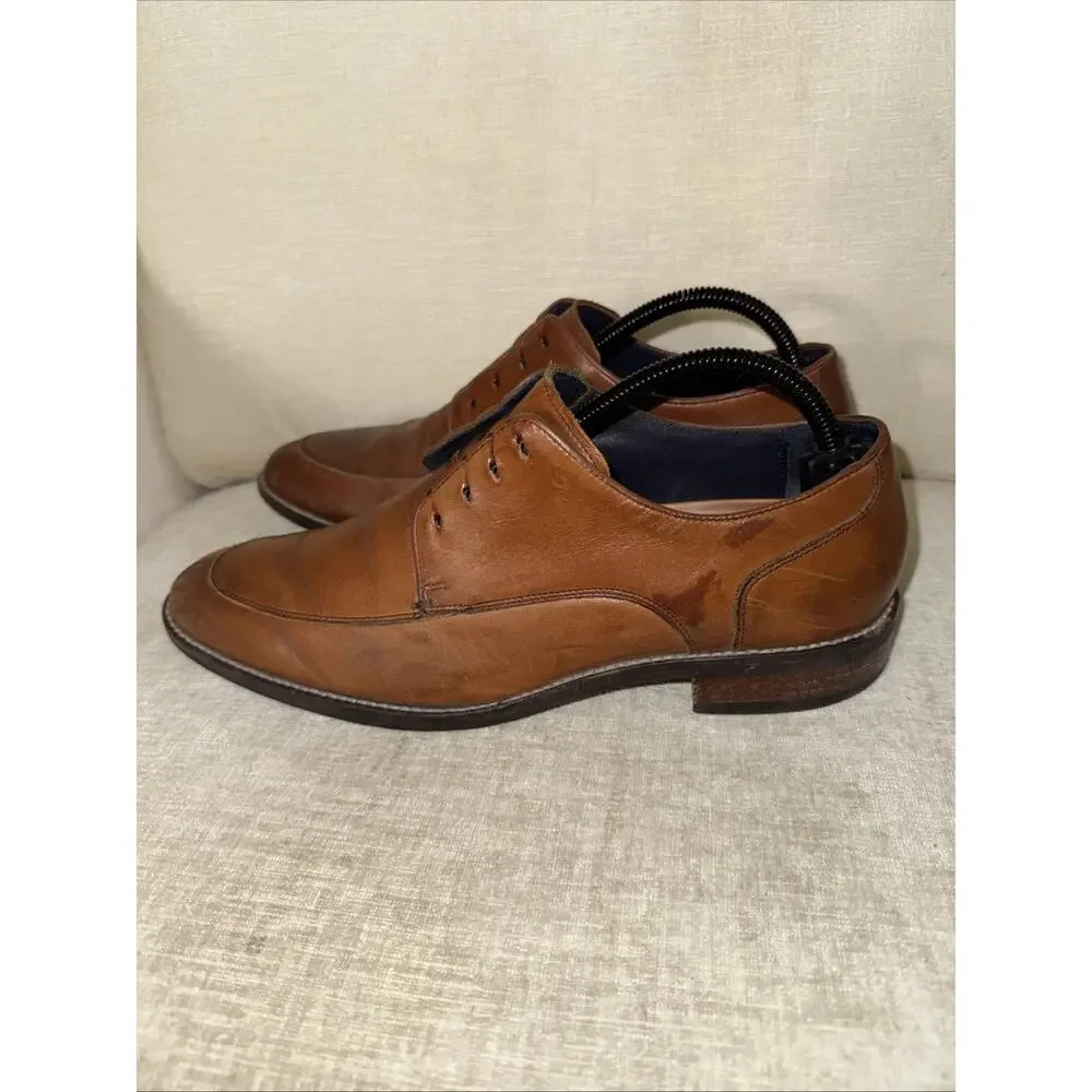 Cole Haan Leather Oxford Shoes Mens Size 9.5 No Laces